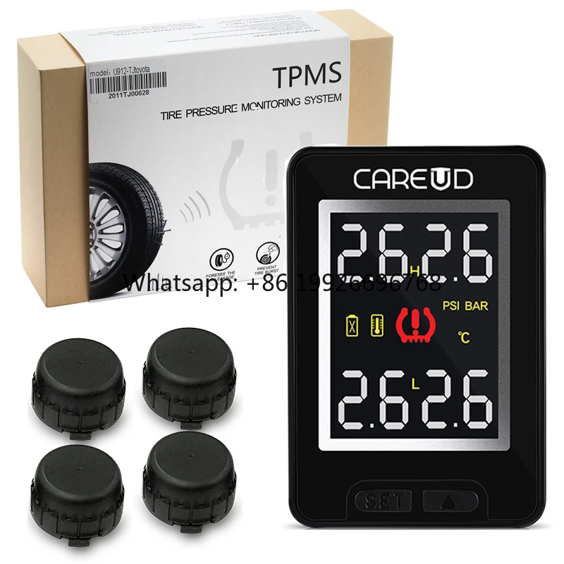

Careud U912 for Honda Wireless Car Tire Pressure Monitoring System External Sensors Auto Tools TPMS