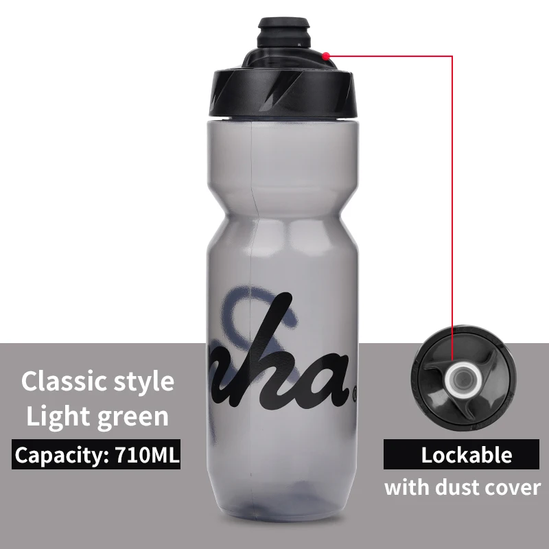 2022 NEW Rapha Cycling Water Bottle 610ml 710ml Leak-Proof Squeeze Jet Lockable Bike Riding Sports Water Cup with Dust Cover