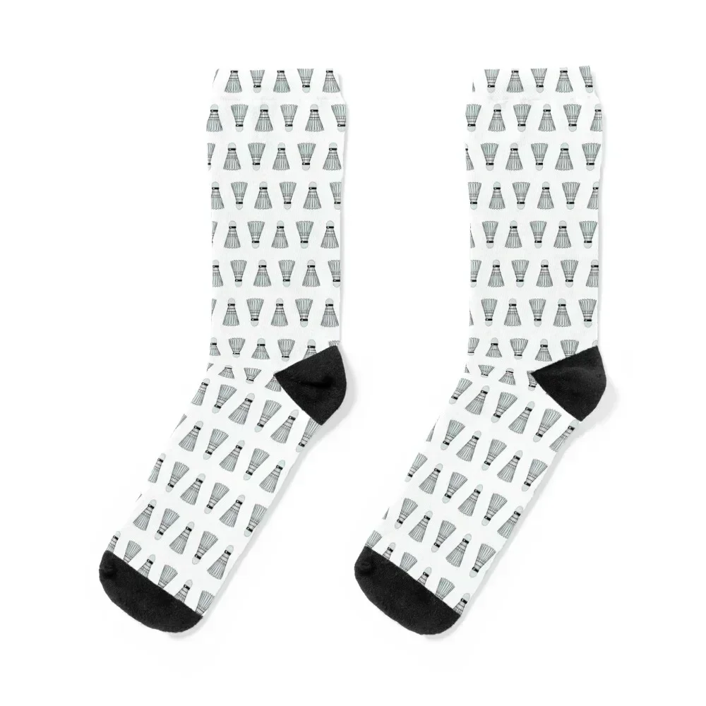 

Vintage retro cool badminton shuttlecock sports pattern gift Socks funny sock Toe sports floral short Male Socks Women's