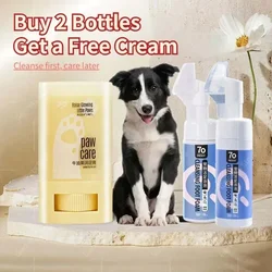 150ML Pet Foot Cleaner No Rinse Foaming Massage Brush Dog Cat Paw Care Jasmine Fragrance Prevents Dryness Pets Cleaning Products