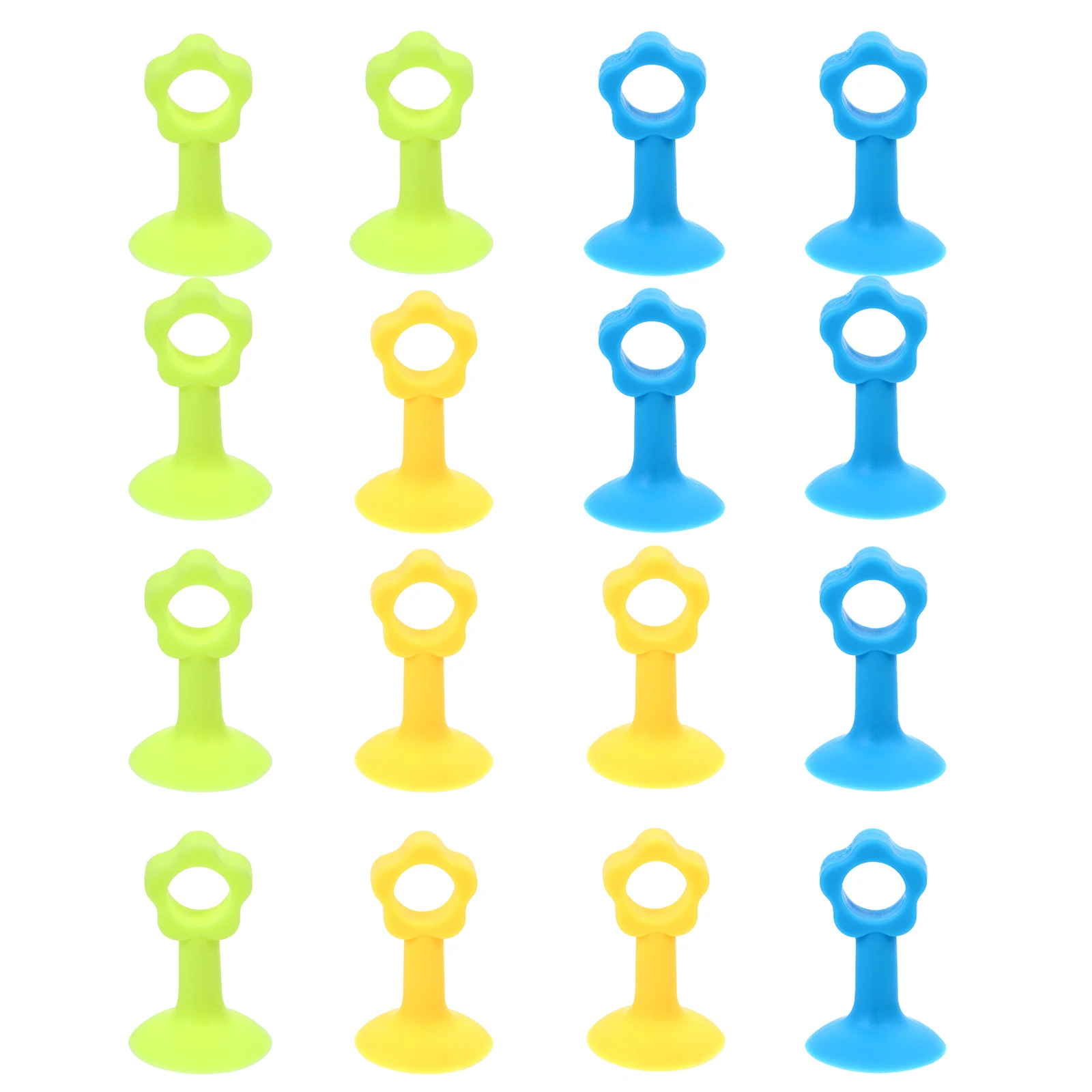 

16pcs Silicone Stopper Anti-Collision Silent Wall Guard Suction Cup Door Holder Punch-Free Doorstop For Living Room Bedroom