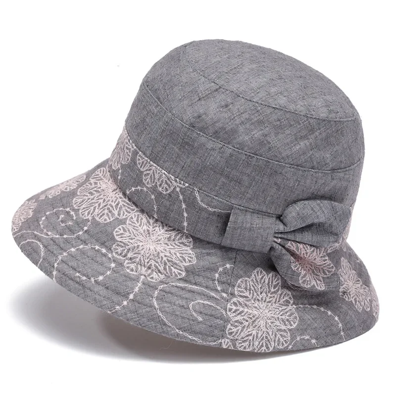 Women Bucket Hat Panama for Women Summer Visor Sun Protection UV Bucket Hats Beach Panama Jean Hat Collapsible Cap 버킷햇