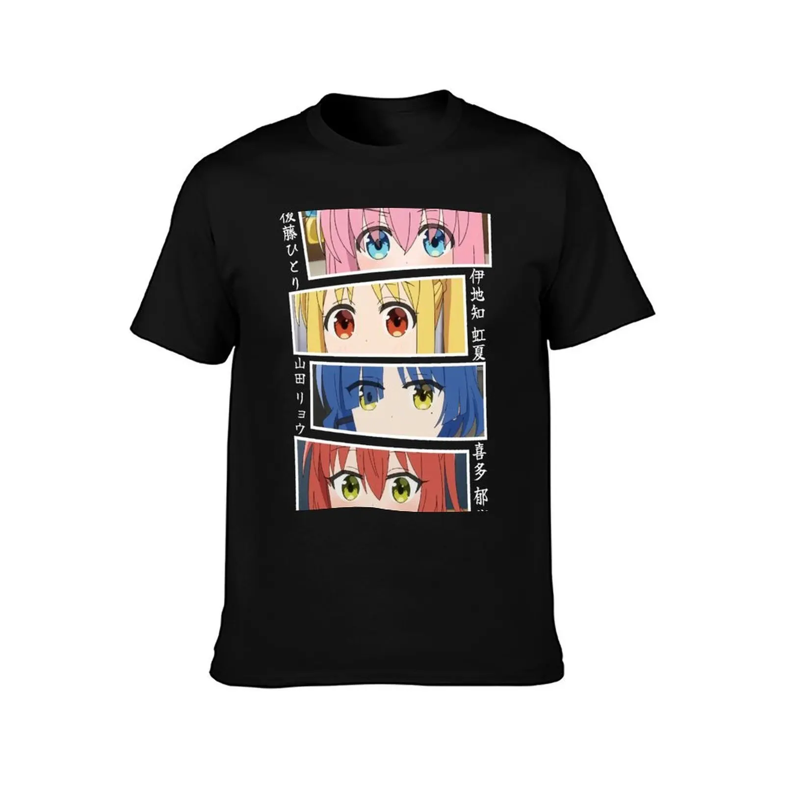 Bocchi the Rock T-Shirt, Summer Casual Cotton Tee, Oversized Streetwear Tops, Vintage Graphic Print, Loose Fit Short Sleeve