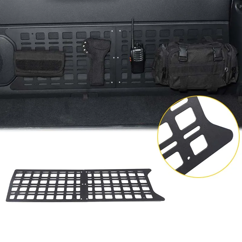 

For Toyota Land Cruiser Prado 250 LC250 2024+ aluminum alloy black car tailgate expansion storage panel car interior accessories