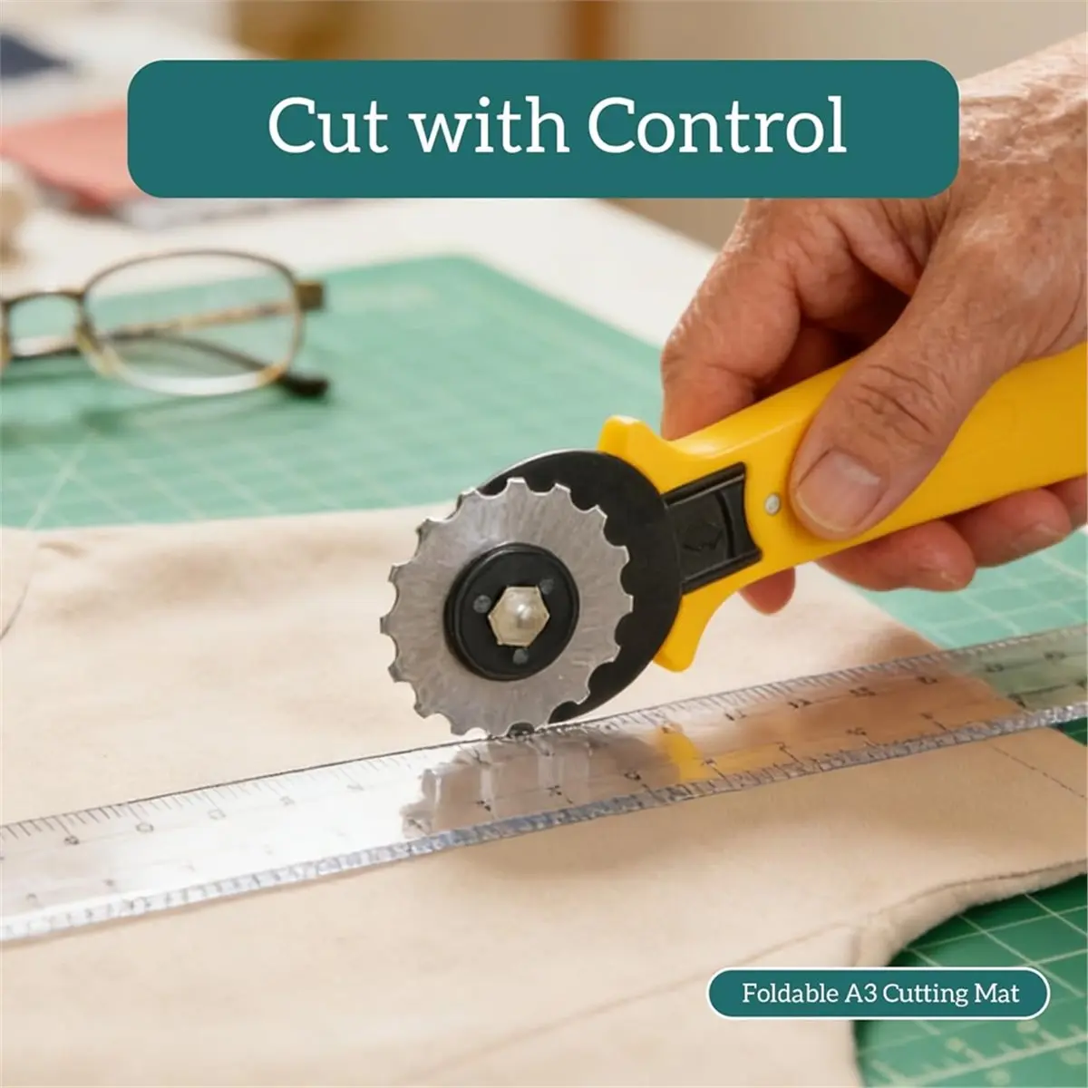 set-di-taglierine-rotanti-per-cucito-e-quilting-con-lame-extra-tappetino-da-taglio-pieghevole-a3-kit-di-strumenti-per-taglio-tessuti-fai-da-te