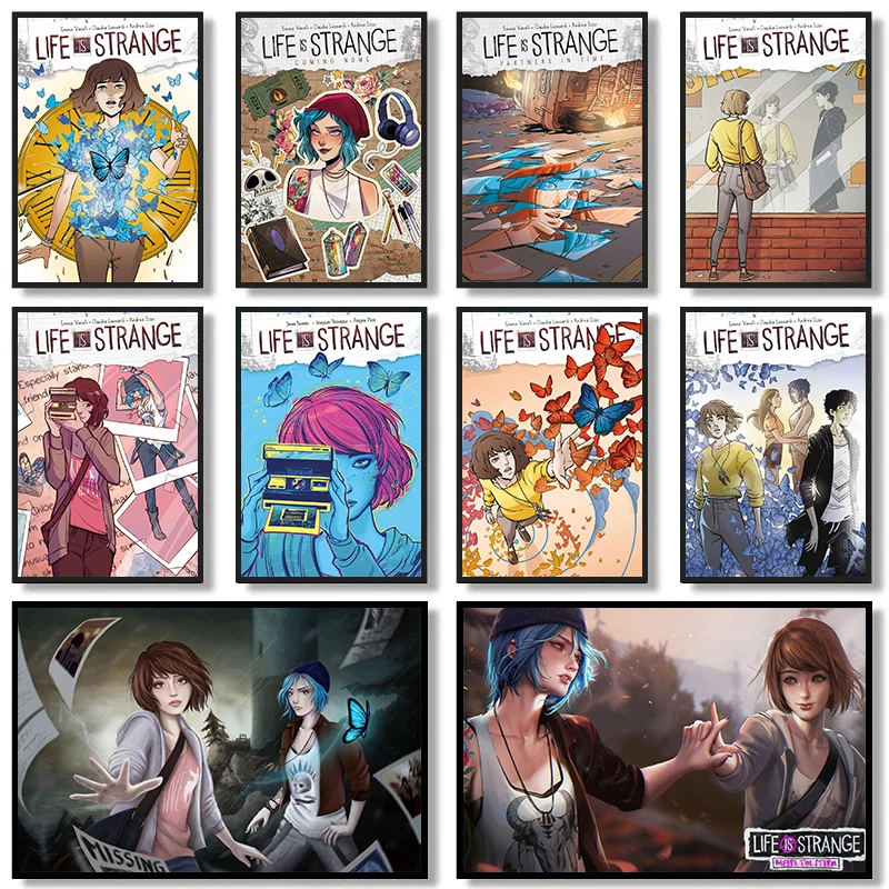 Life Is Strange Hot Video Game Anime Character Posters and Prints Canvas Printing Wall Art Picture for Gamer Room Decor Gifts