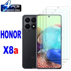 2/4Pcs Tempered Glass For HONOR X8a Screen Protector Glass Film