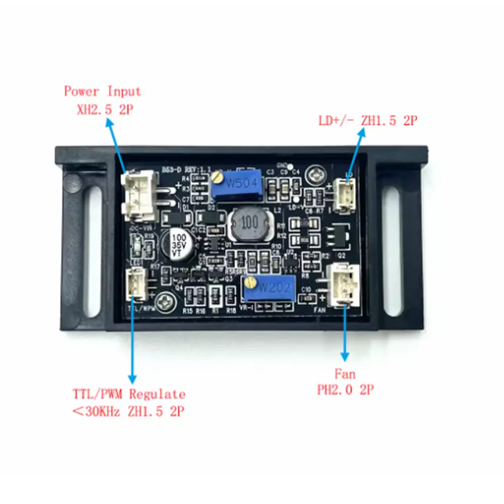 Module laser jaune 560 nm 20 mw/571 nm 40 mW
