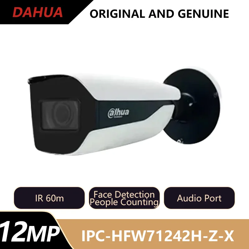 

Dahua 12MP IR Bullet IP Camera Support People Counting Face Detection&Recognition Perimeter Protection CCTV IPC-HFW71242H-Z-X