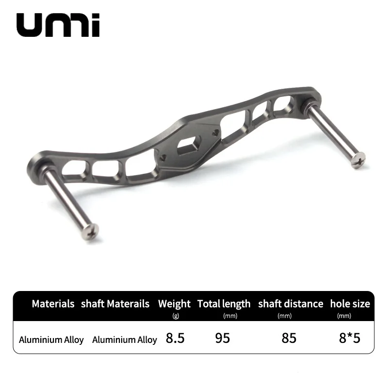 Umi 1 шт., ручка для рыболовной катушки 7075, материал из сплава, вся длина, 105/100/95 мм, вес 8,3 г/шт., отверстие 8x5/7x4 мм для D/S/A DIY аксессуары