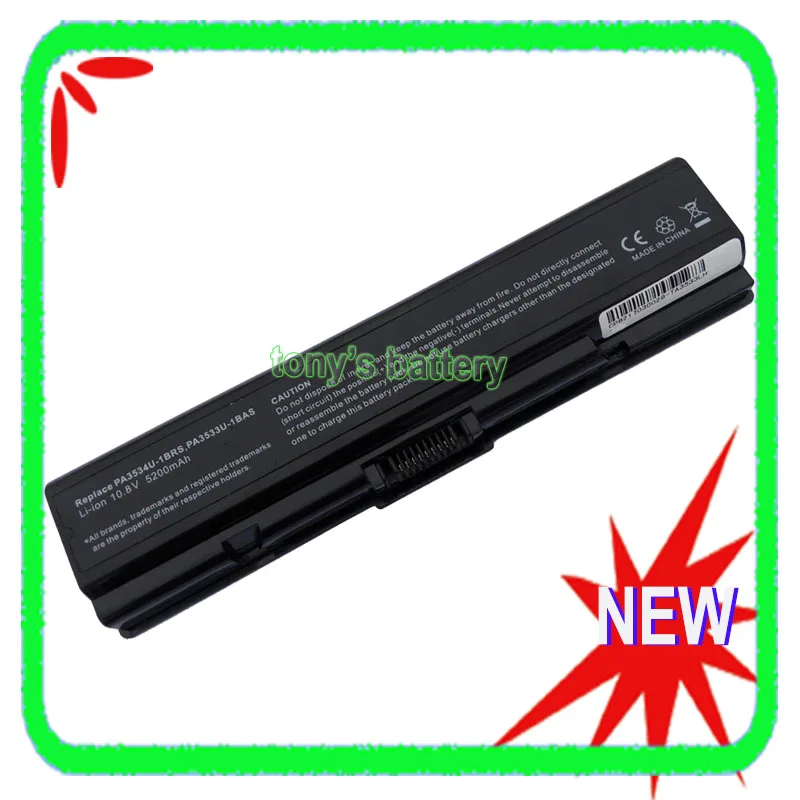 PA3534U Laptop Battery for Toshiba Satellite A200 A300 A205 A210 A350 L300 L500 L505 L500D PA3727U-1BRS