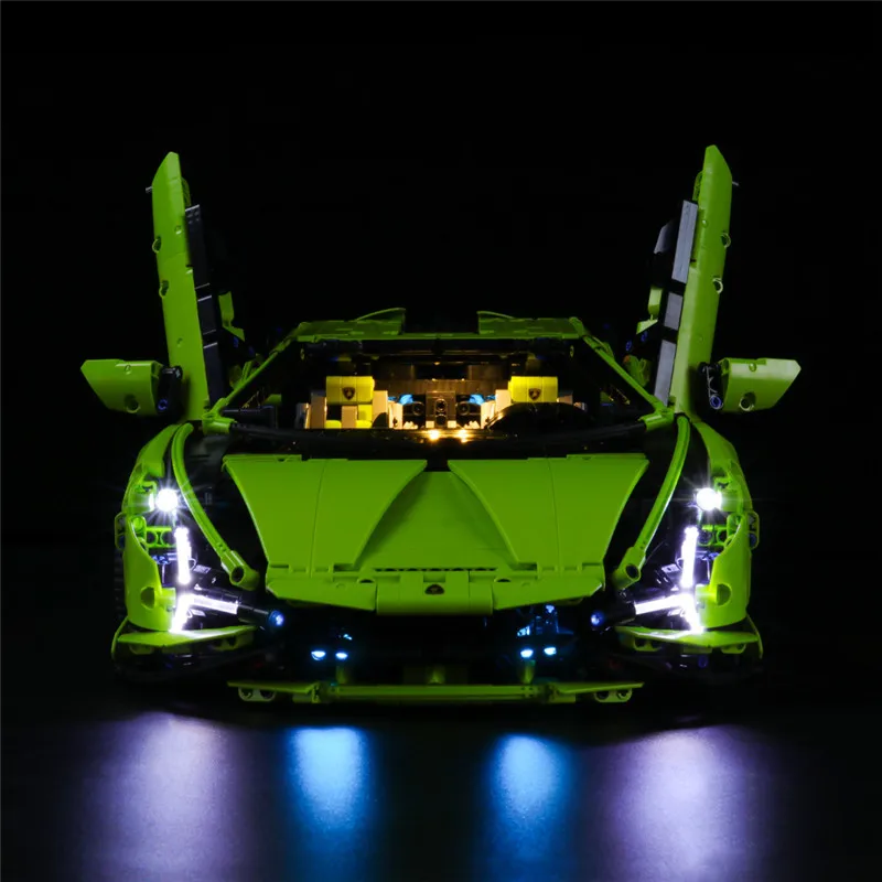 Lighting Set For 42161 Technic Car Speed Champions Lamborghinised FKP 37 Tecnica Not Include Building Block (Only Led Light Kit)