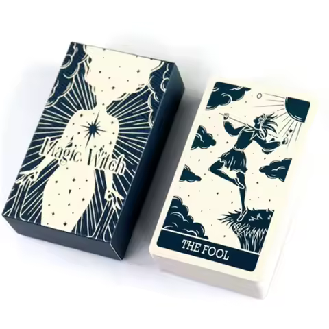 High-Quality The Magic Witch Tarot Card Leisure Entertainment Games Card Family Gatherings Tarot Games Card 78 Card Deck