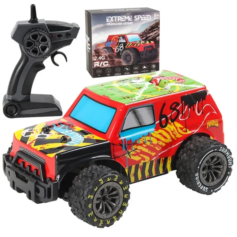 kawaii sticke rc cars:new 21cm high-speed climbing off-road rc drift car,2.4G remote control car,cool light,funny gift,kids toys