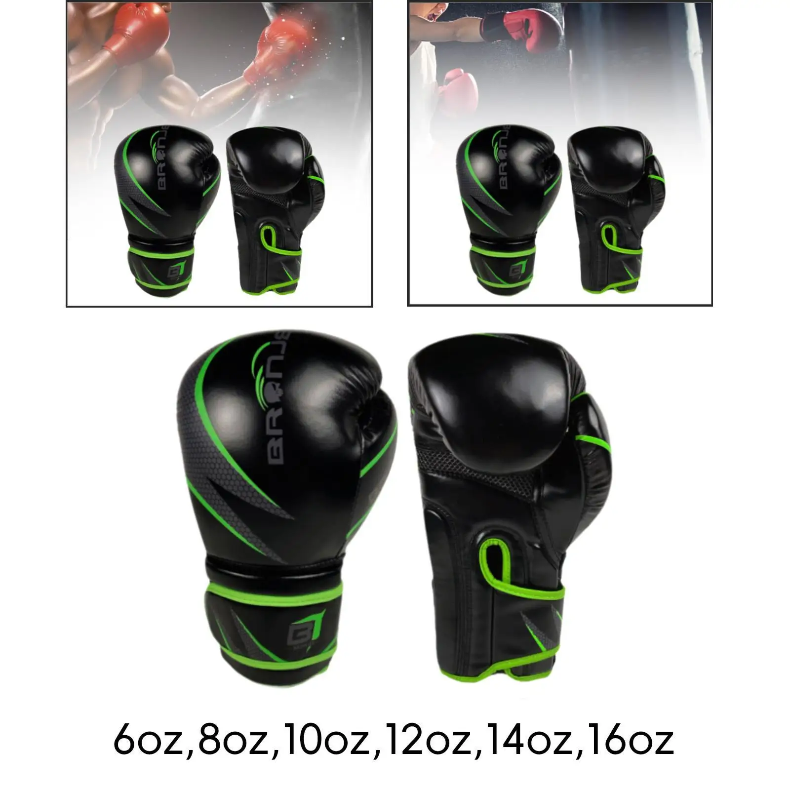 Adults Boxing Gloves Sparring Gloves Shock Absorption PU Leather Punching Gloves Wrist Support for Fitness Home, Grappling