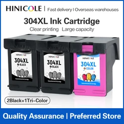 HINICOLE For HP 304 XL Ink Cartriddge Replacement For HP304 Deskjet 3700 3720 3721 3723 3724 3730 3732 3752 3755 3758 Printer