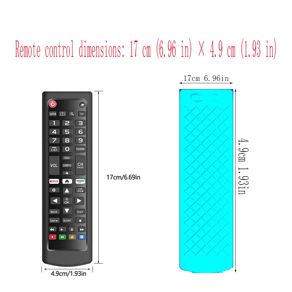 Leuchtende Silikon-Fernbedienungsabdeckung für die LG AKB-Serie – langlebige, rutschfeste Griffschutzhülle – stilvolles Zubehör für TV, Recorder – Detail 11