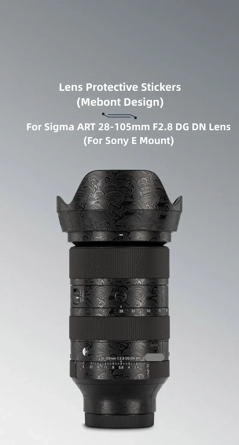 Customized Sticker For Sigma ART 28-105mm F2.8 DG DN Decal Skin Camera Vinyl Wrap Film Protector Coat E Mount 28-105 F/2.8 2.8