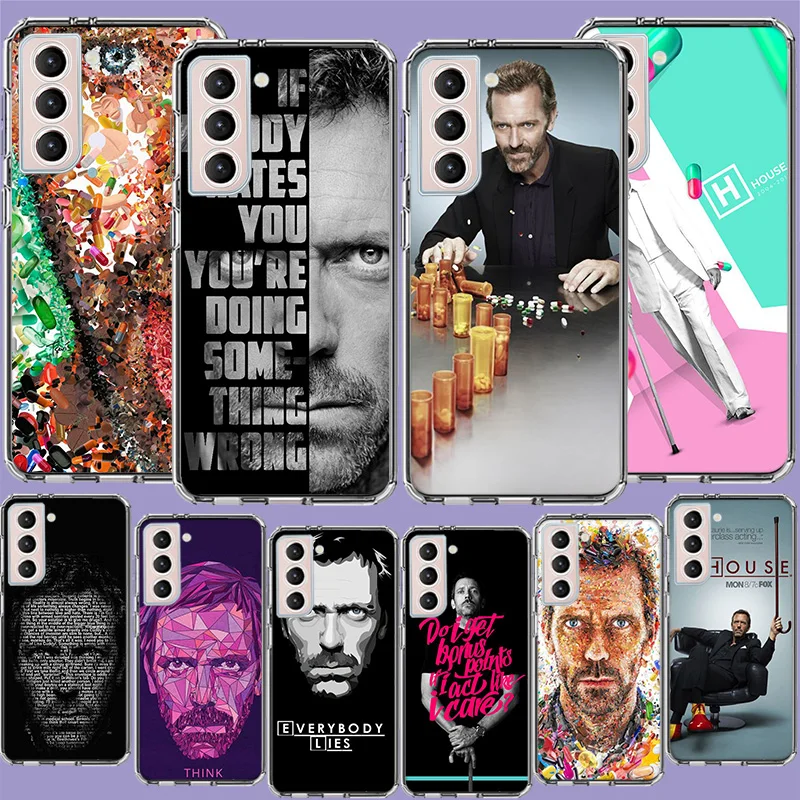 Dr House Phone Case for Samsung A16 A17 A26 A36 A56 A57 A55 A54 A37 A15 A25 A35 A14 A24 A34 Galaxy Note 20 10 A07 A06 A04S A05S