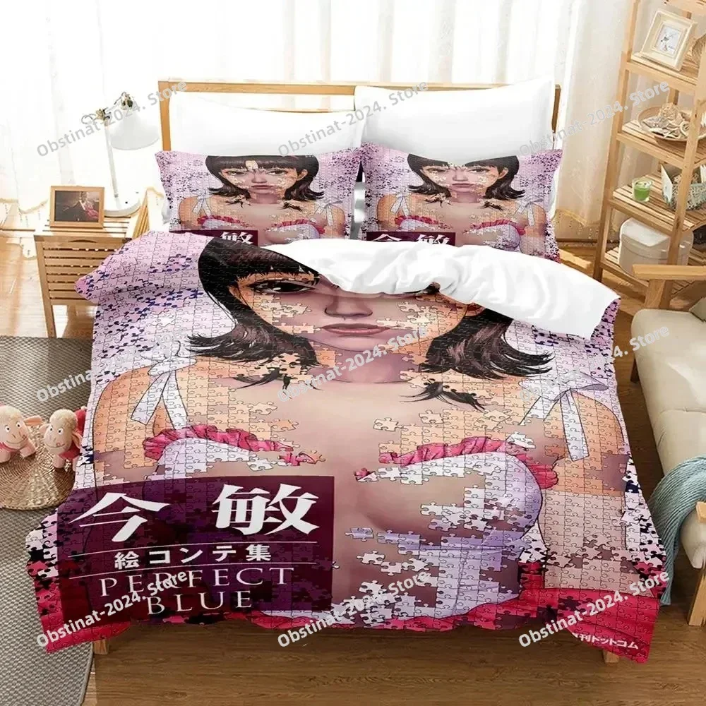 

Anime Art of Satoshi Kon Bedding Set Duvet Cover Bed Set Quilt Cover Pillowcase Comforter king Queen Size Boys Adult