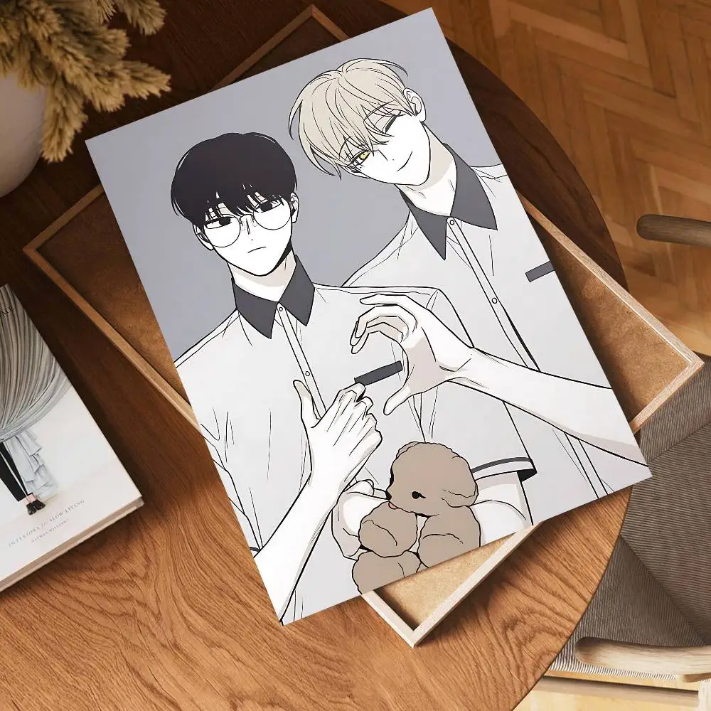 Check Mate bl Anime Whitepaper Poster Retro Kraft Paper Sticker DIY Room Bar Cafe Vintage Decorative Painting
