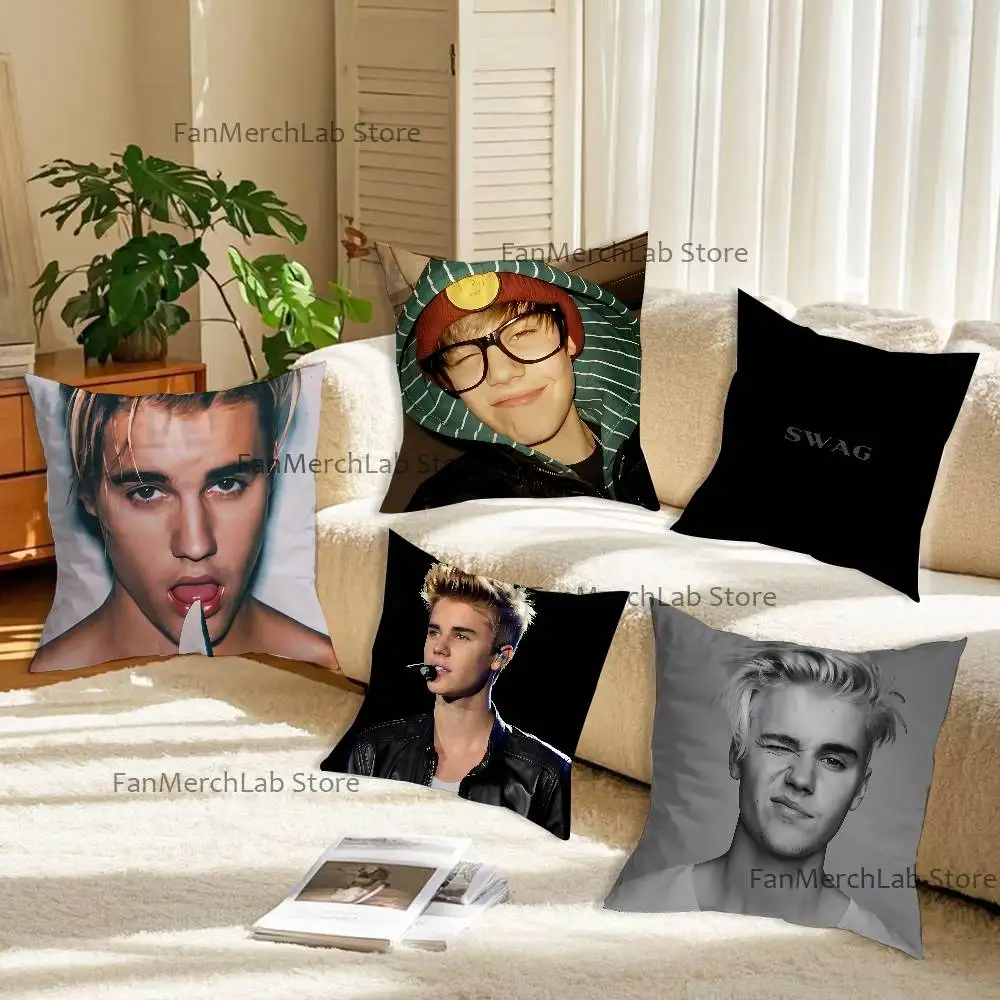 

Singer J-Justin B-BieberS Pillow Case Ultra Soft Skin Friendly Fabric Cloud Like Comfort & Concealed Zipper