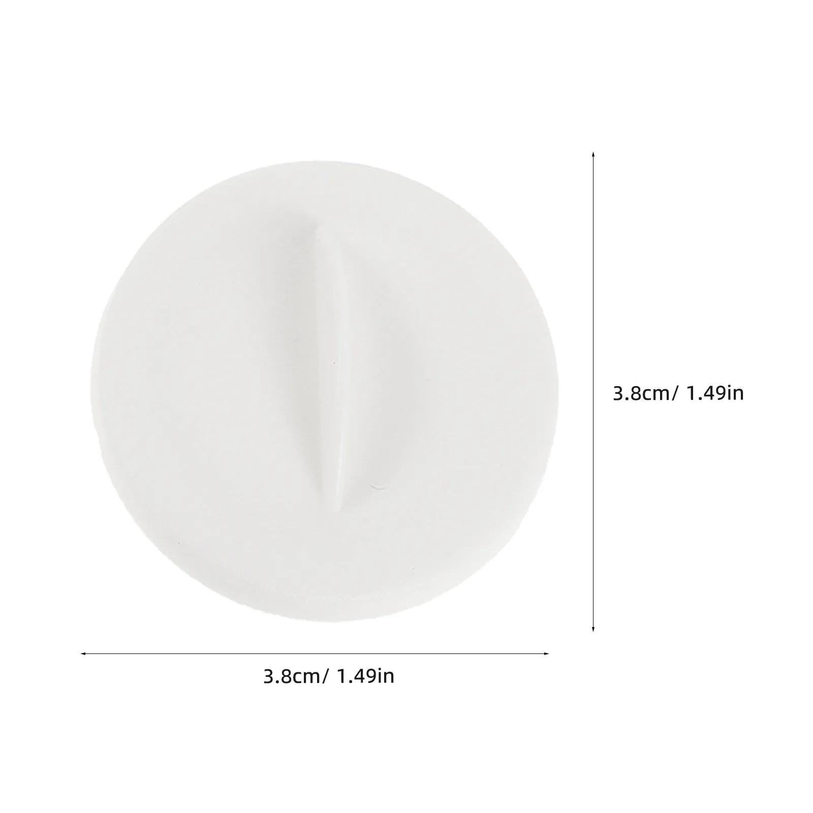24Pcs Round Hydroponic Hole Caps White 1.5 Inch Plant Spacer Covers for Indoor Hydroponic Growing System Deck Opening Caps