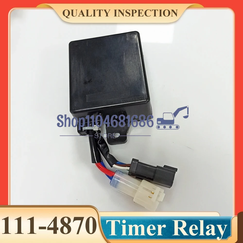 111-4870 1114870 111-4870X Timer Relay for 312B 315B 320BL 320B 325B 330B 3046 3126 M325B W345B Excavator Parts