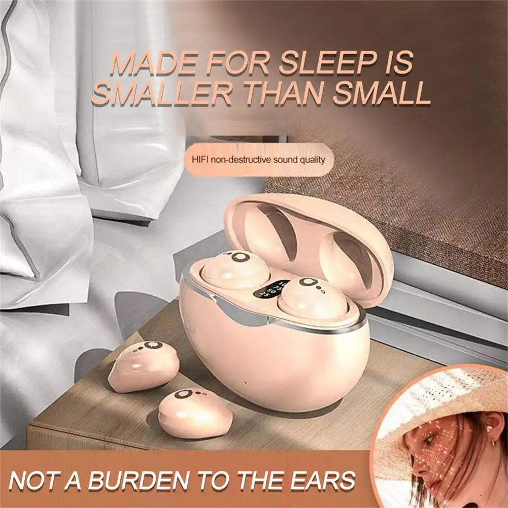 

S800 Wireless Earbuds Mini Invisible Headphones Longer Playtime Ear Buds For Music Sports Fitness Work Sleep Home