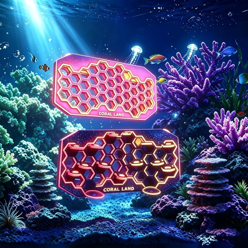 حامل فراغات المرجان الفلورسنت  - مراجعة Coral Frag Plug وسعره
