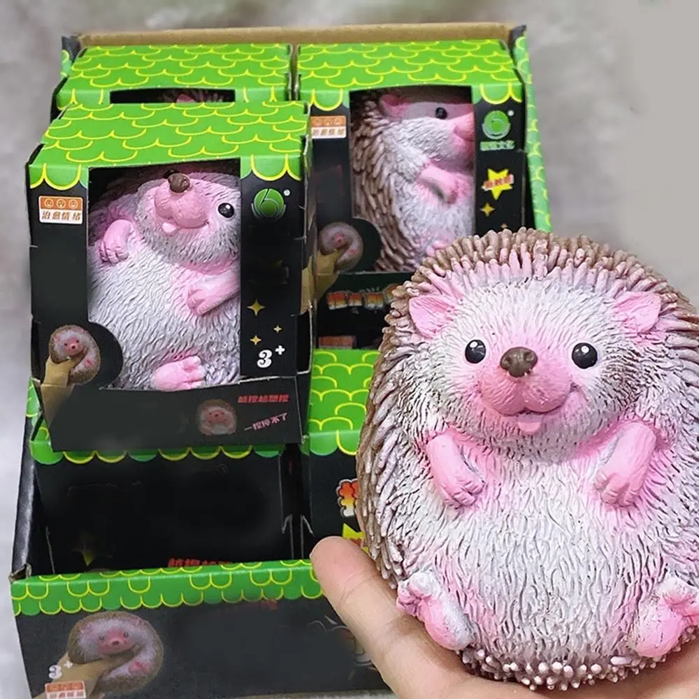 

Creative Animals Cartoon Hedgehog Decompression TPR Fidget Fun Quick Rebound Squeeze Christmas