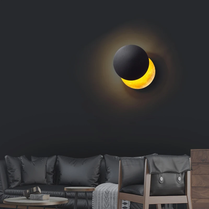 

Wall Lights for Solar and Lunar Eclipses, Bedside, Bedroom, Corridor, Staircase, Background Wall, Designer Art Lights