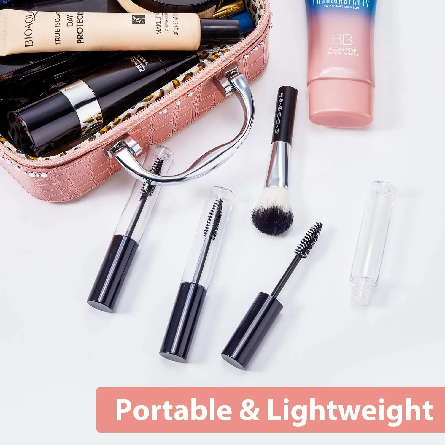 أنبوب ماسكارا فارغ مع مداخل ، عبوة رموش وكريم رموش ، زجاجة قابلة لإعادة الملء ، ماصات نقل ، 5: 10: 20: 50 #6