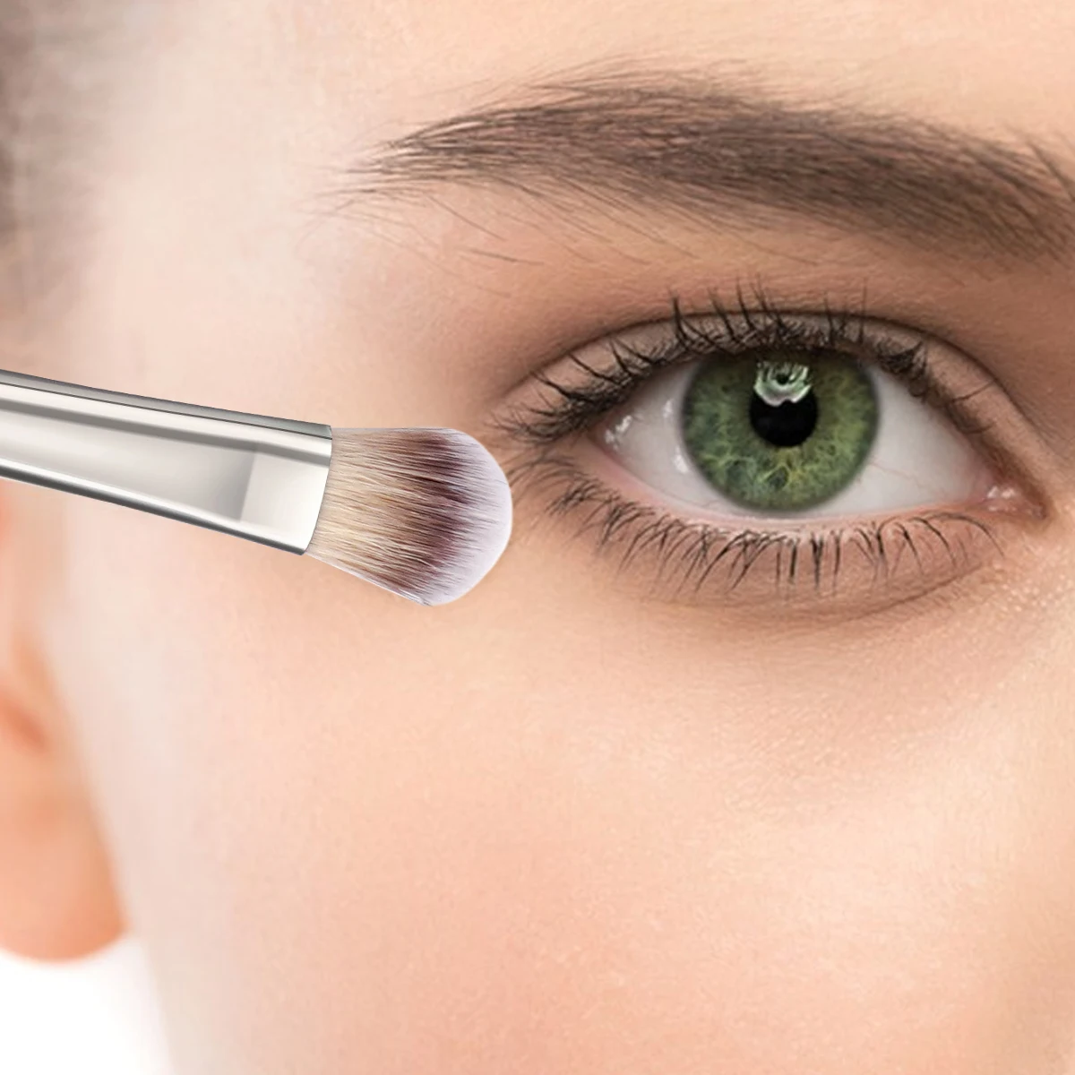 Conjunto de pincéis de maquiagem para sombra de olho, 5 peças, pincel corretivo, cosméticos, cerdas macias, portátil, ferramentas de maquiagem de beleza para iniciantes