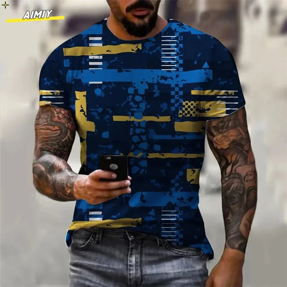 

Summer Graffiti 3D Print Men's T-shirts Streetwear Polyester 0-Neck Loose Short Sleeve Tops Casual Loose Tee Shirts Men Clothing