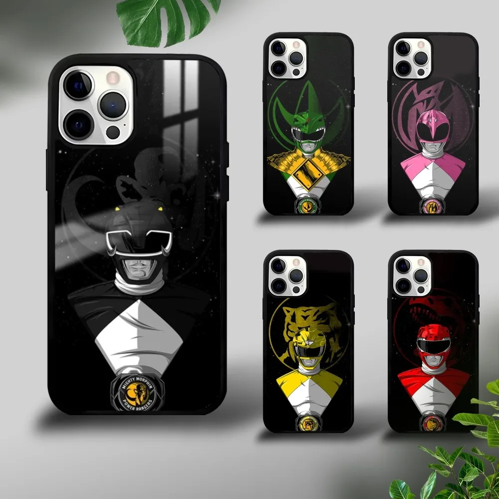 

P-PowerS-COOL R-RangerS Phone Case For iPhone 16 15 14 13 12 11 Pro Xs Max Mini Plus Celulares Hard Funda