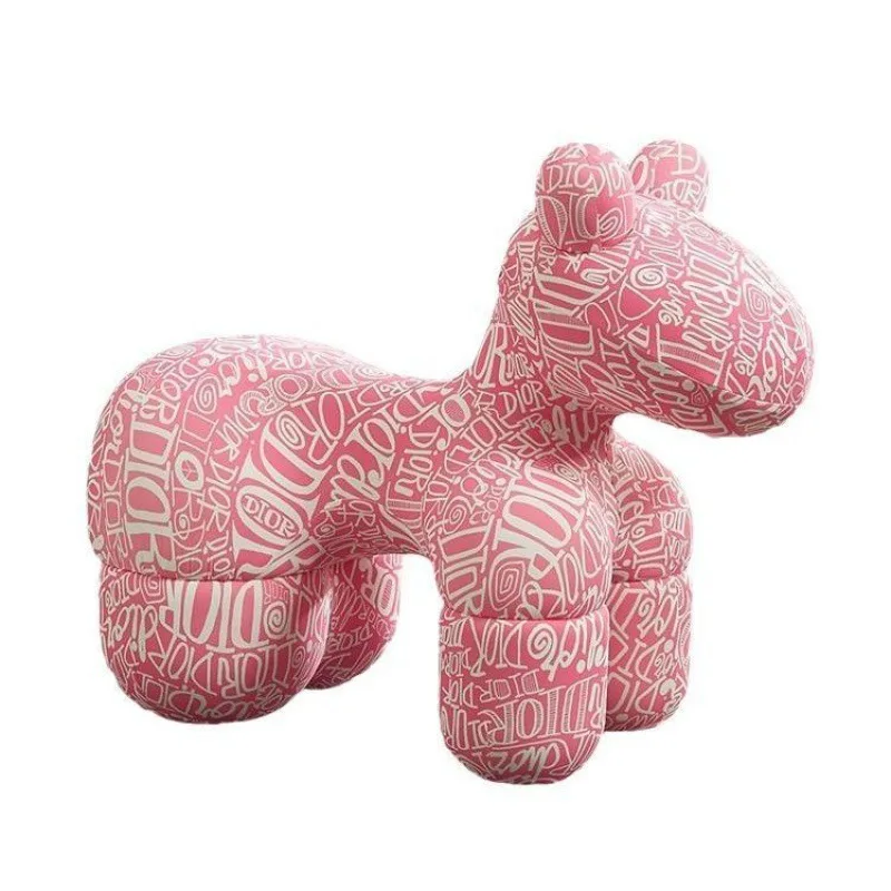 Chaise poney de célébrité d'internet, siège animal créatif, dessin animé, chaise mignonne pour enfant, chaussures de changement en forme de chiot