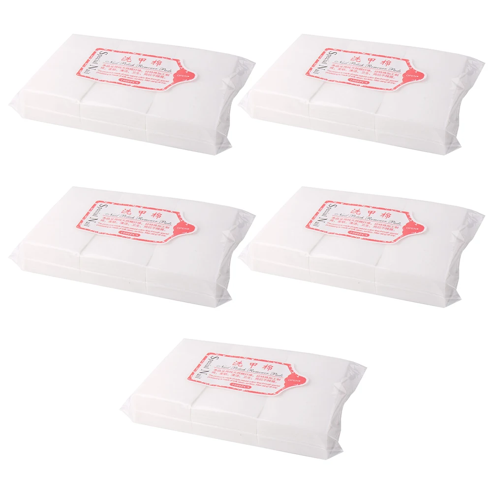 

3000 Pcs Hard Nail-washed Cotton Thickened Cleaning Pads Polish Remover Disposable