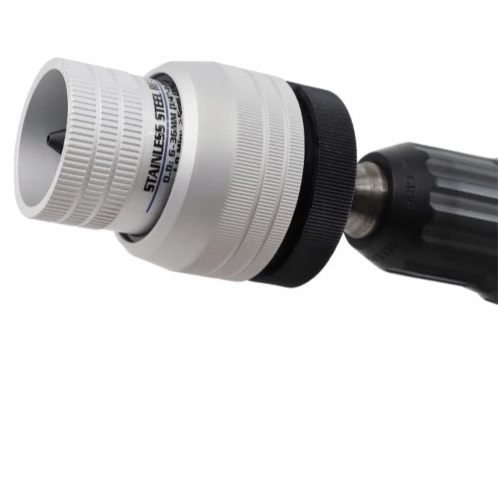 Aluminum Alloy Pipe Deburring Tool Inner Outer Burr Removal For Drills Chamfer Adapter Holder 5/16 Inch To 2-1/8 Inch