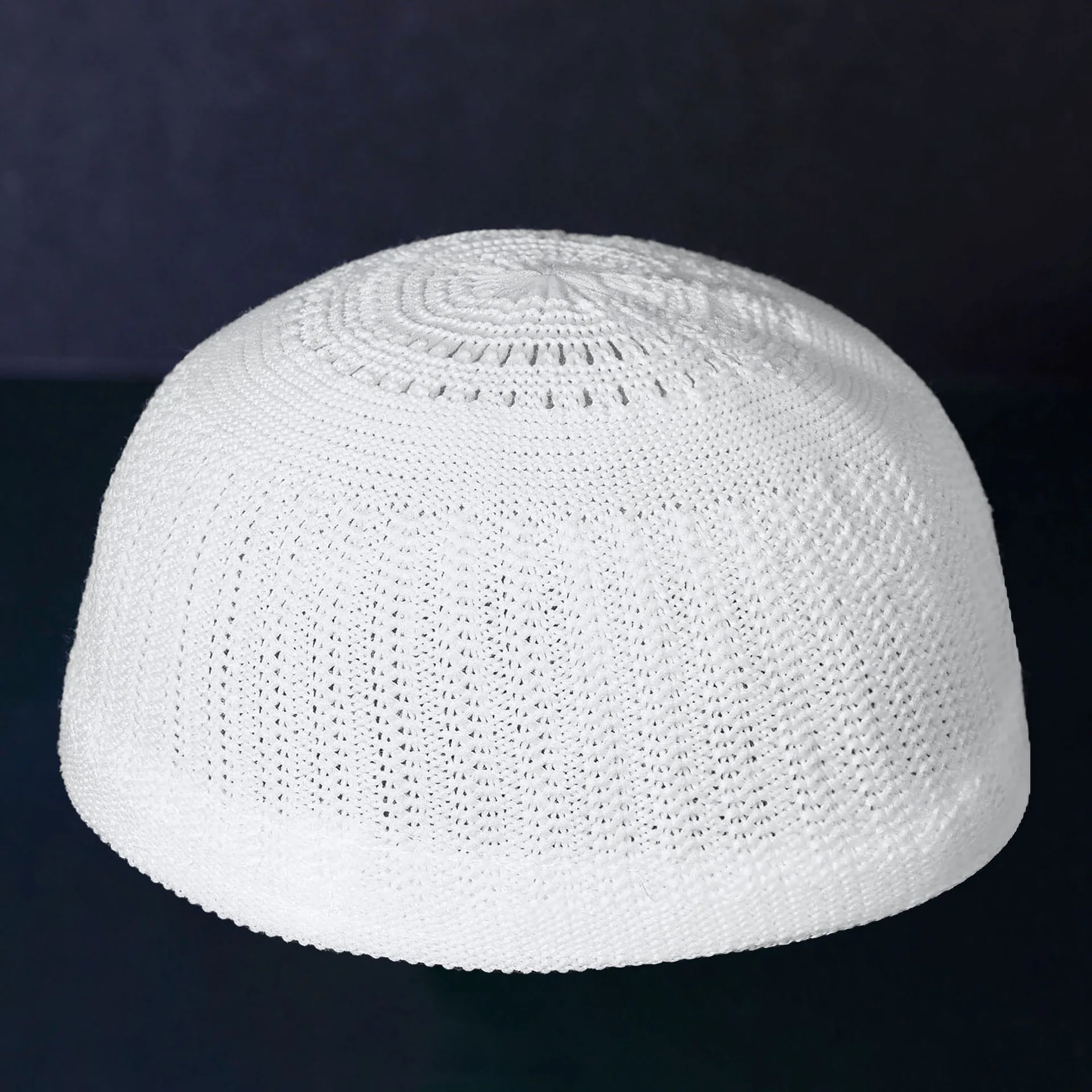 2 pcs muslin sapkák számára férfiak colthing freeshipping Horgol kötött Fejfedő Adó termékek Ostoba liba kufi Iszlám kippah Hidzsáb Gyapot Új 0735