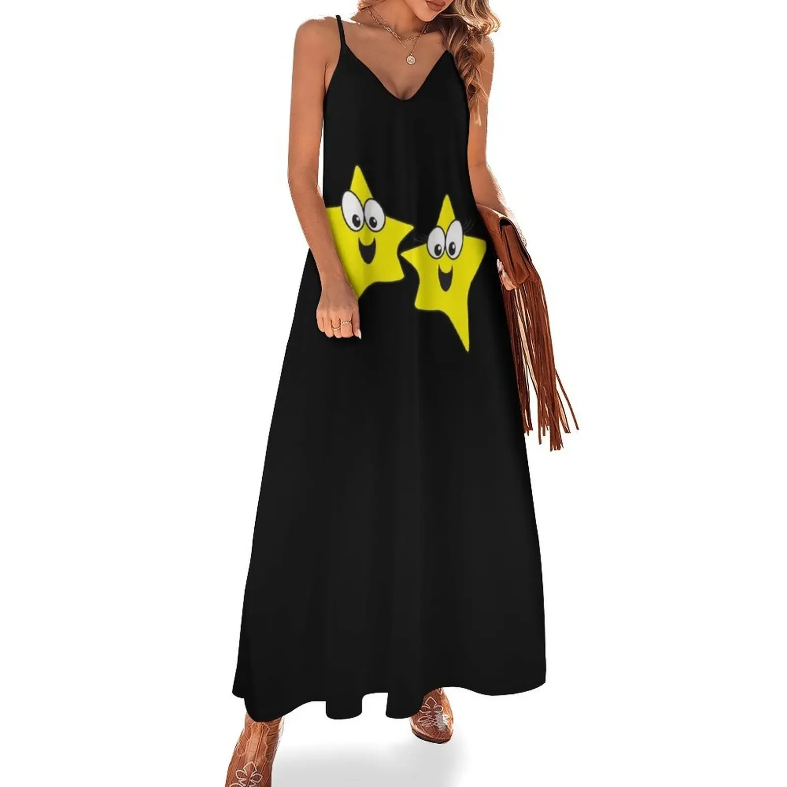 

Gemini Stars Only Sleeveless Dress womens clothing Women's summer suit