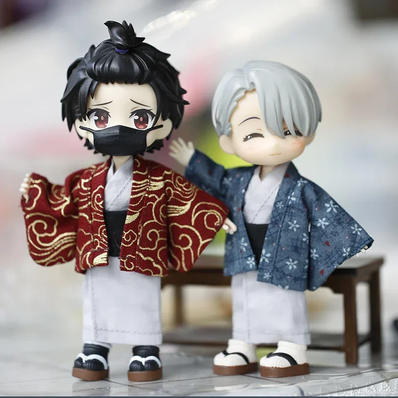 Ob11mollyP9 스포츠 까마귀 까마귀 패치 워크 컬러 카디건 코트 인형 옷 1/12 bjd GSC 인형 옷 인형 액세서리