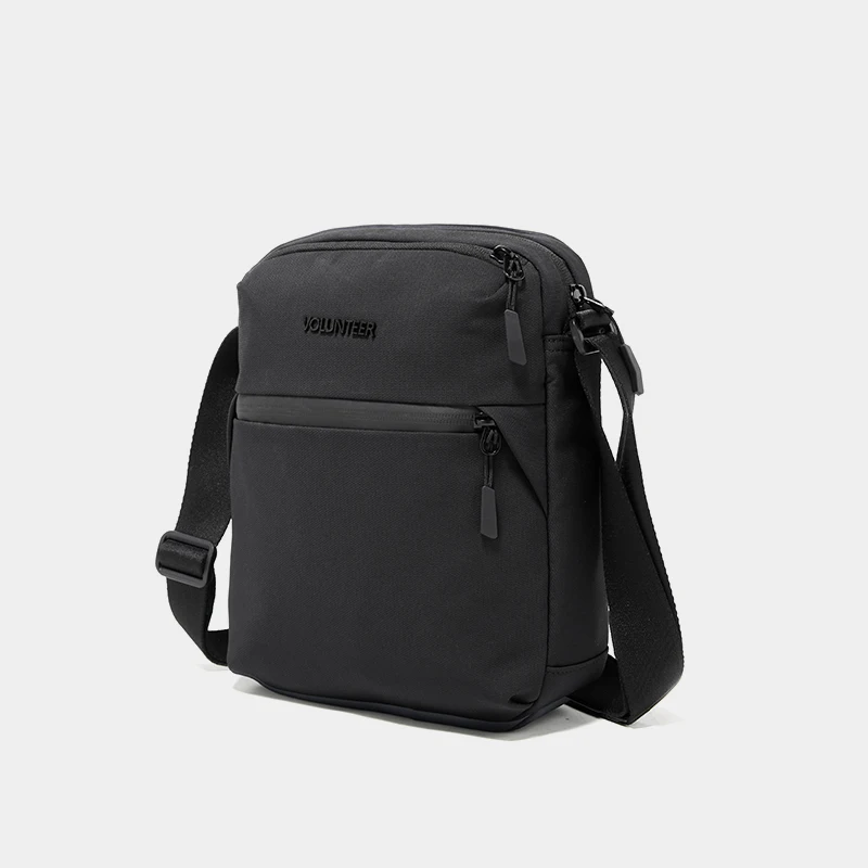 VOLUNTEER Men's Phone Shoulder Bag Casual Simple Waterproof Oxford Cloth Multi-pocket Commuter Sling Crossbody Bags Man 1990-11