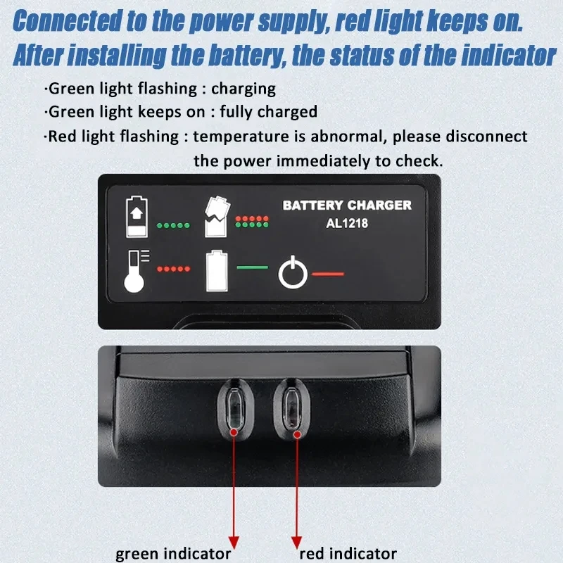 14.4V 18V 2A Lithium Battery Charger Portable High Power for RIDGID for AEG Charger for Electric Screwdriver Drill Power Tool