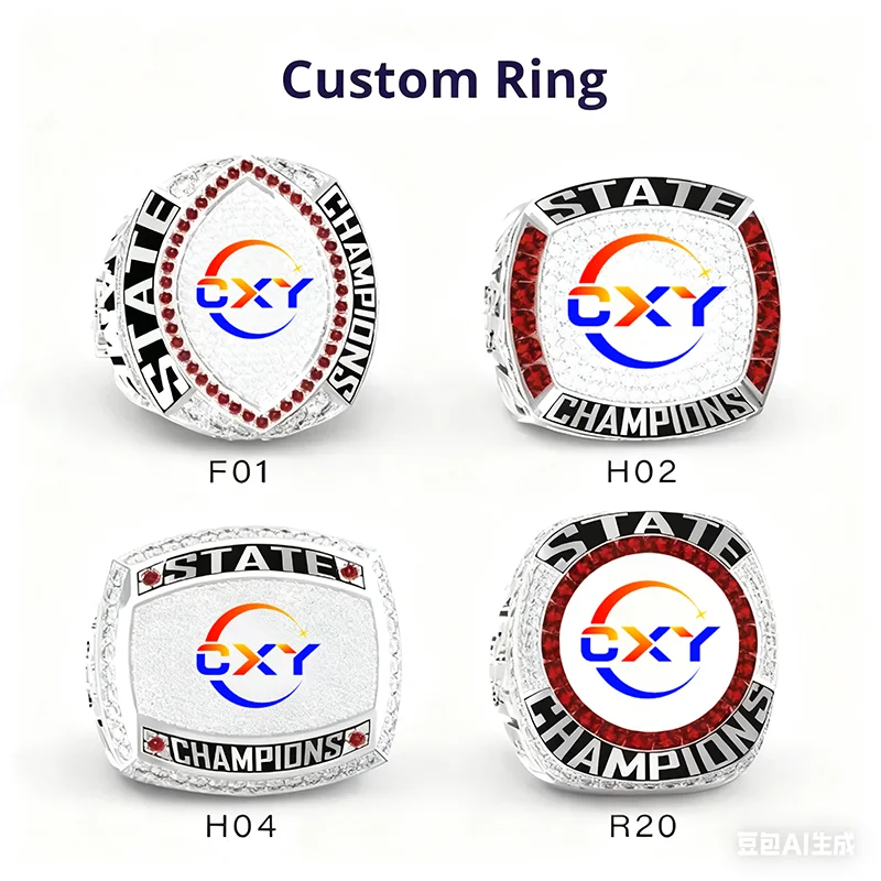 Customize sports event championship rings, customize different styles of championship rings, personalize design names