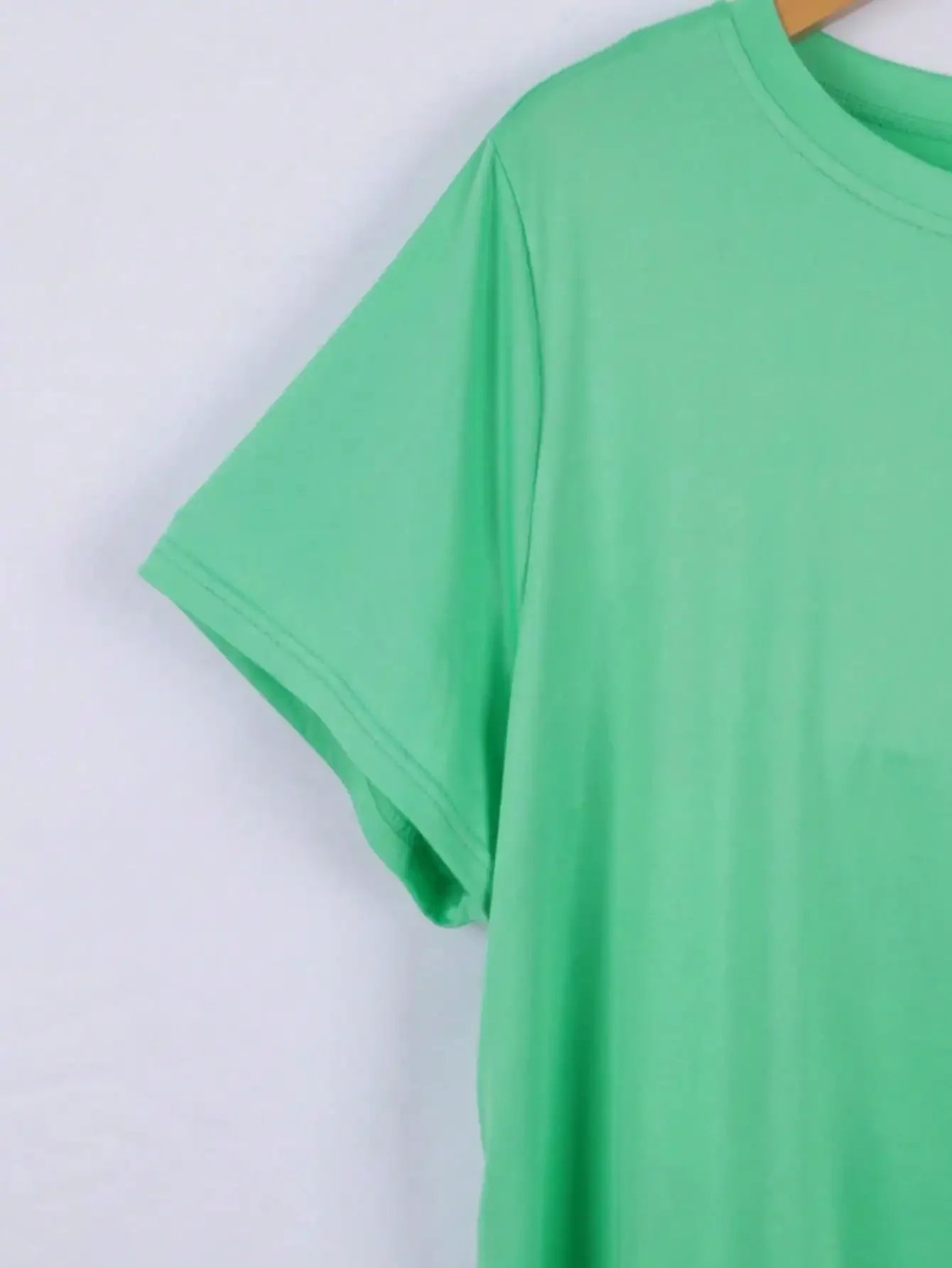 Plus Size Tops Damen Kleidung Rundhals Sommer Marine Life Themed & Sea Creature Print Hellgrünes Kurzarm-T-Shirt