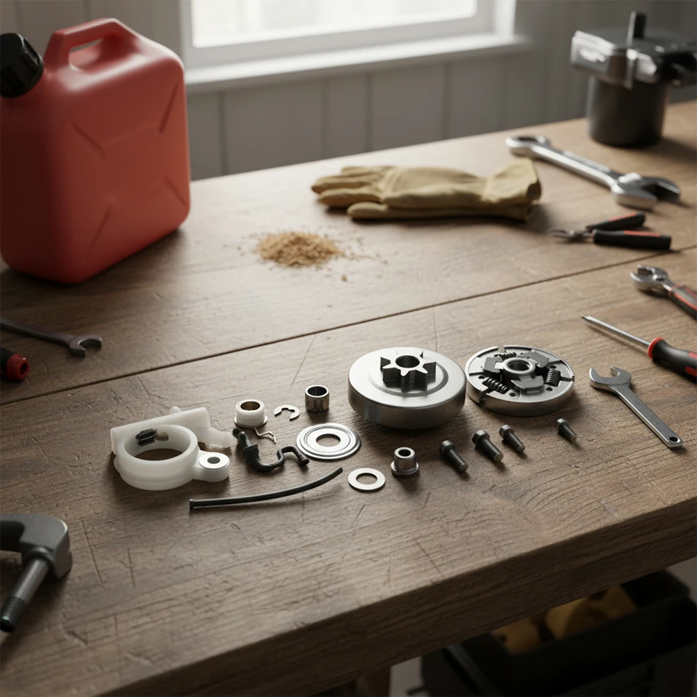 

Worm Gear Oil Pump Fuel Hose Sprocket Clutch Drum Kit For MS251 MS231 Chainsaws Replacement Parts 1143 640 2002 3201