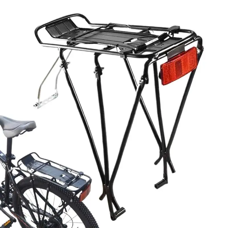 

Cycling Rear Rack Aluminum Alloy Back Cargo Seat Carrier Quick Release Pannier Stand with Reflector Maximum Load 50 Kg