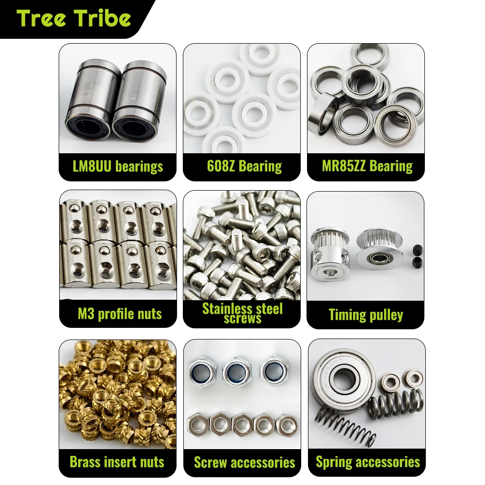 مجموعة ترقية Tree Tribe ERCF V3 ذات 8 قنوات V2 FV3 ERCT ERF ملحقات طابعة Voron MMU ثلاثية الأبعاد للطابعة Voron ثلاثية الأبعاد