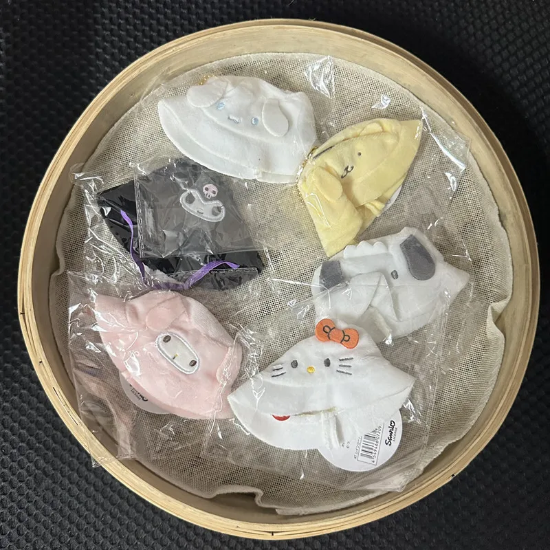 Anime Sanrio Decoratieve Hoed Sleutelhanger Leuke Kuromi Cinnamoroll Hello Kitty Kawaii Pop Hanger Ornament Speelgoed Hanger Accessorie Gift